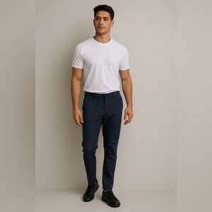 Weatherproof Men's Dark Blue Dress Pants